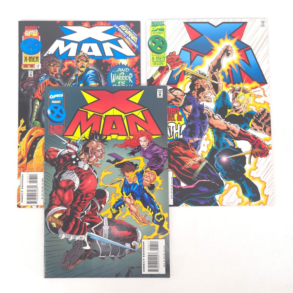 X-Man Marvel Comics 1995 Vol 1 Issues No 6 8 17 Jeph Loeb Vintage Superheroes